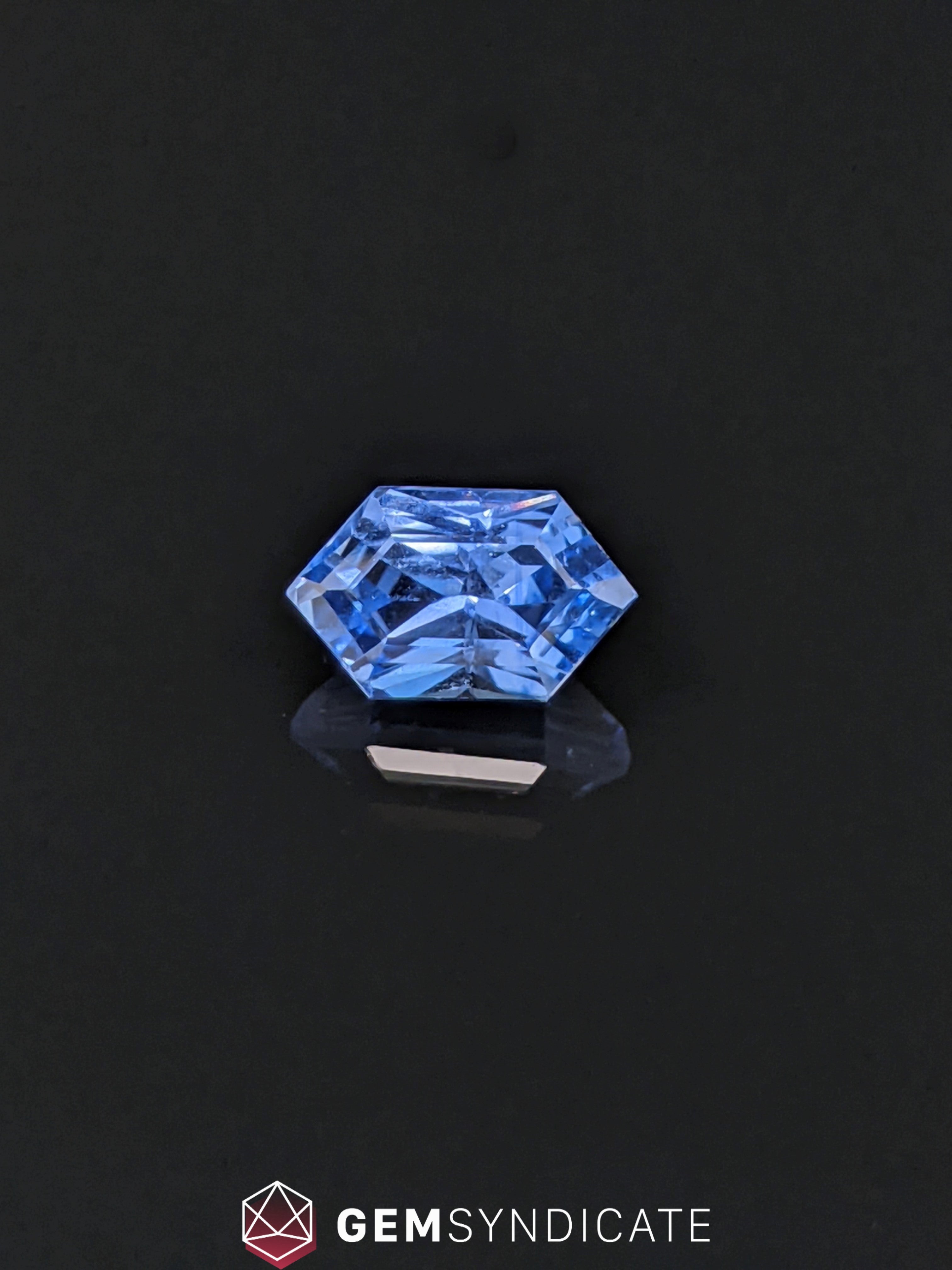 Captivating Elongated Hexagon Blue Sapphire 2.48ct