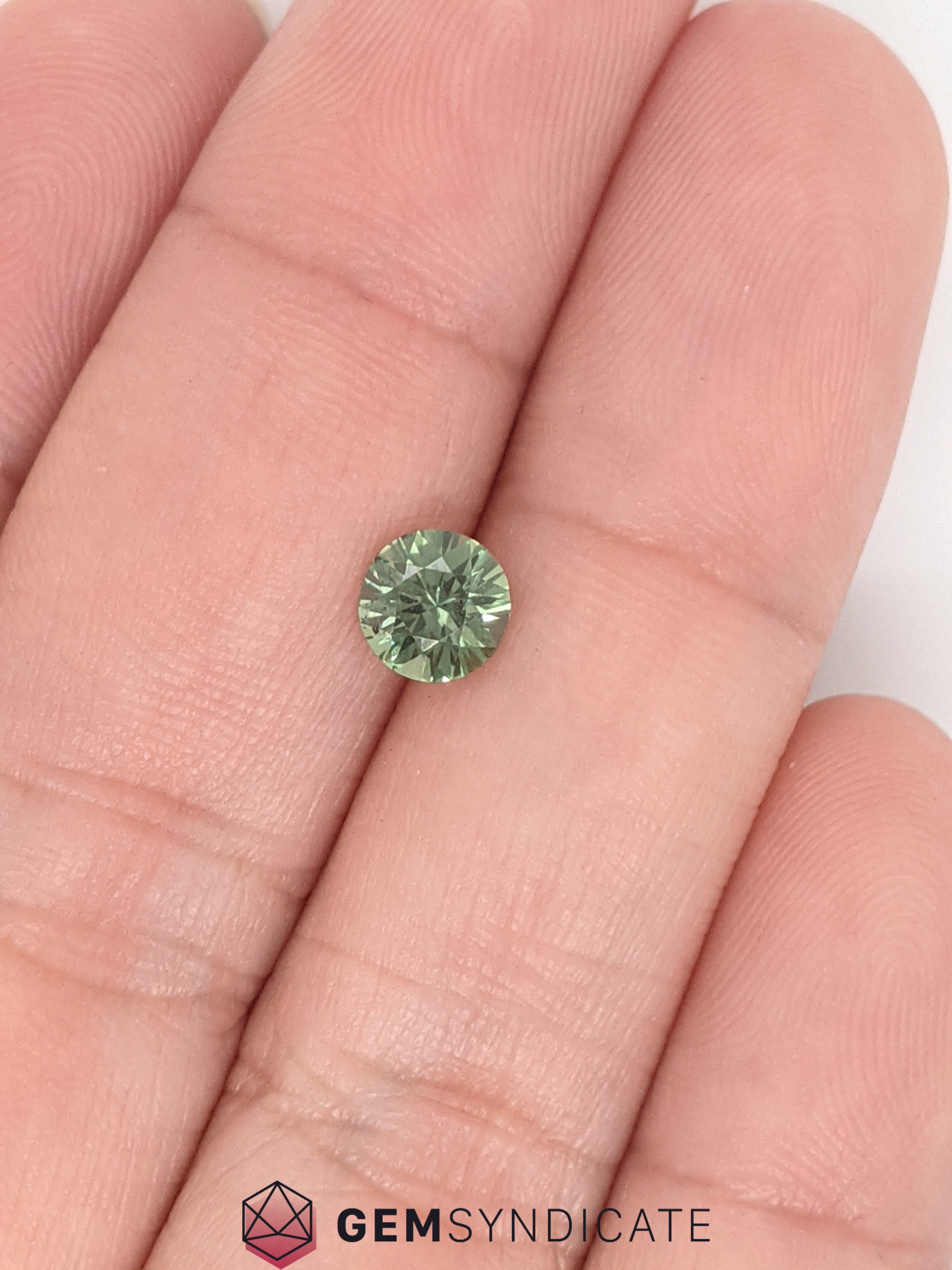 Enchanting Round Green Sapphire 0.98ct