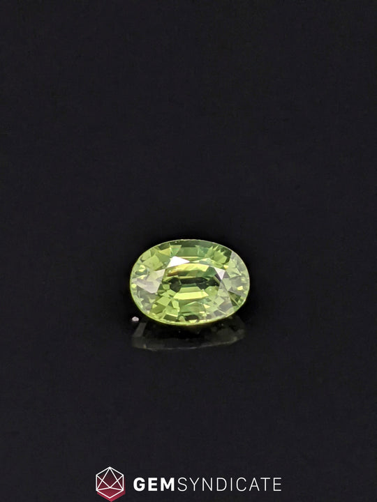 Luminous Oval Green Sapphire 1.12ct