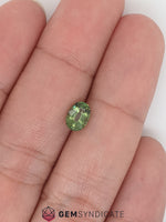 Load image into Gallery viewer, Luminous Oval Green Sapphire 1.12ct
