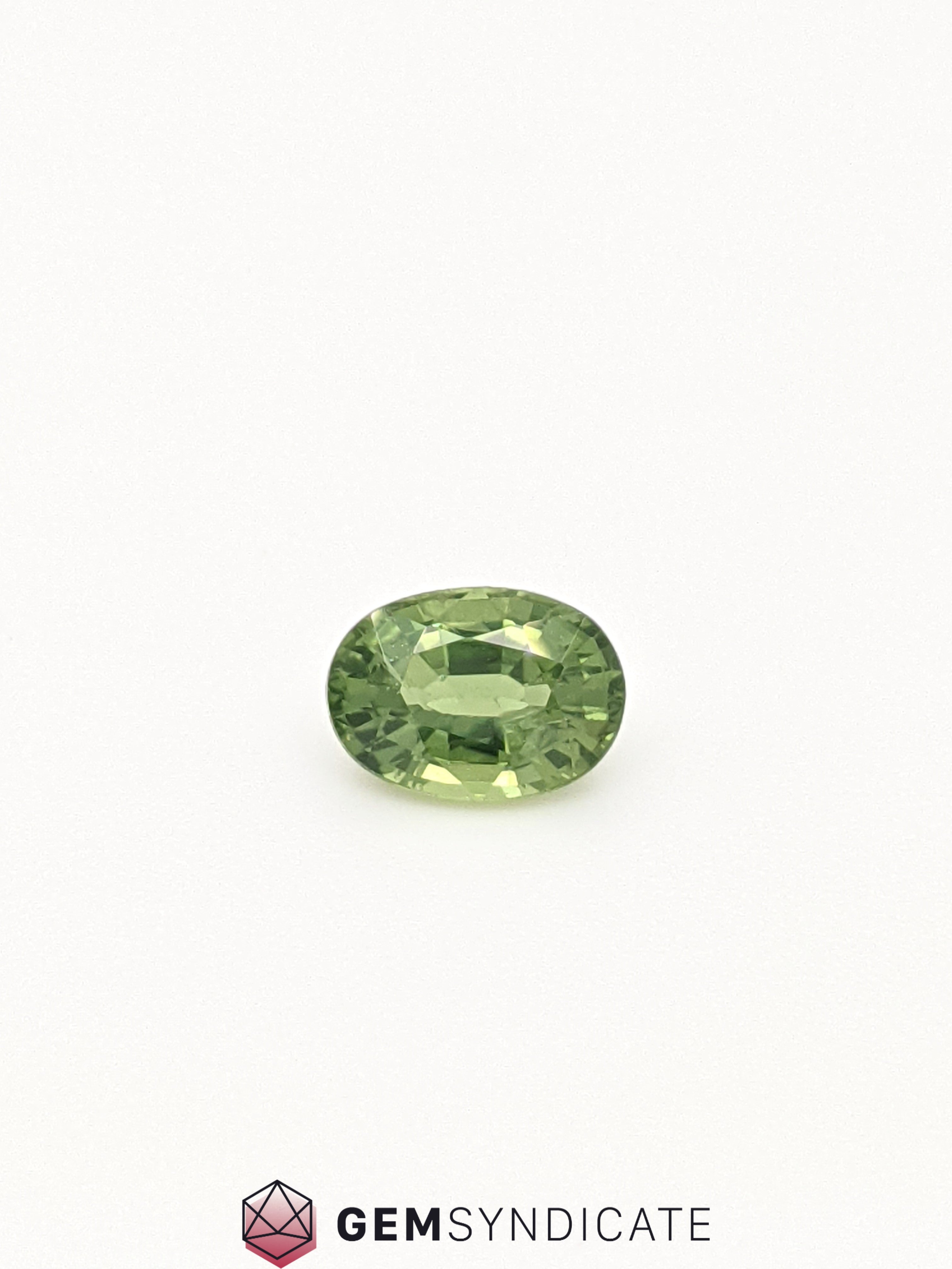 Luminous Oval Green Sapphire 1.12ct