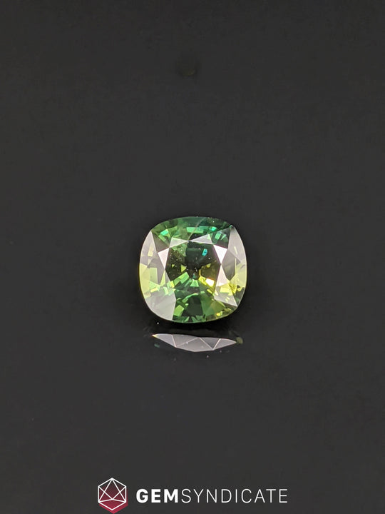Electrifying Cushion Green Sapphire 1.20ct