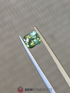 Sparkling Emerald Cut Green Sapphire 1.53ct