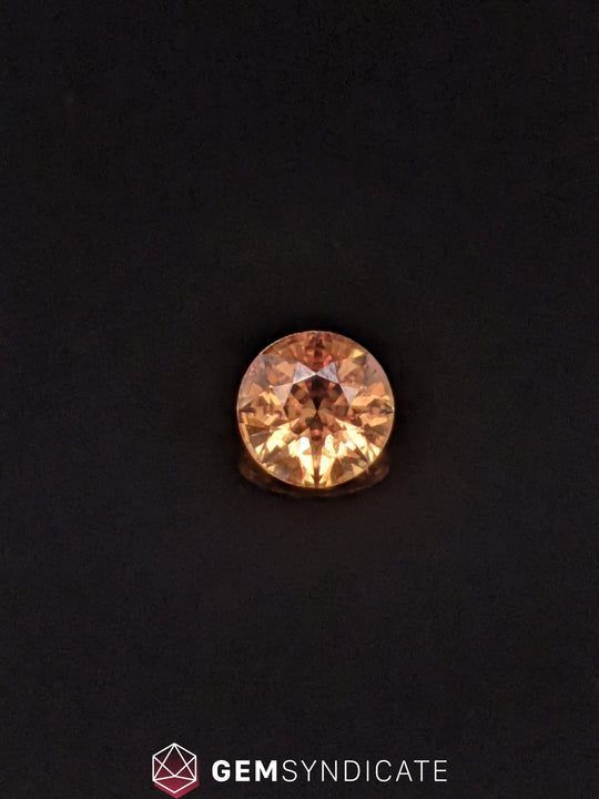 Electrifying Round Orange Sapphire 1.05ct