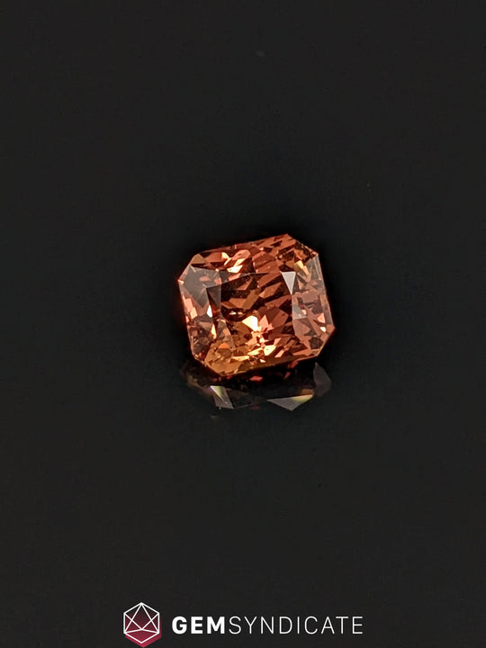 Regal Emerald Cut Orange Sapphire 2.11ct