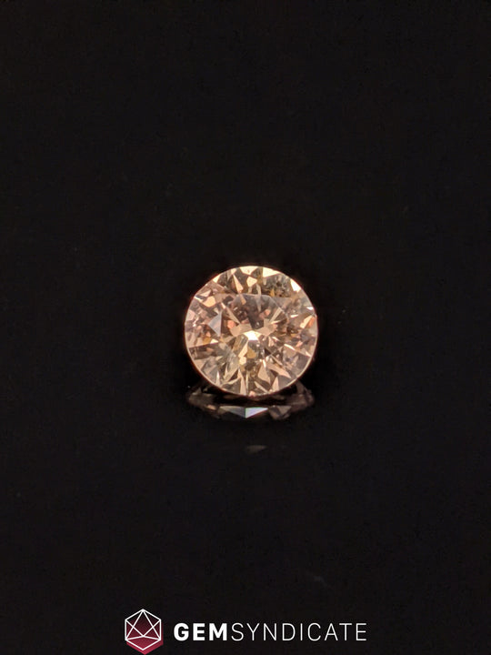 Wonderful Round Peach Sapphire 0.67ct