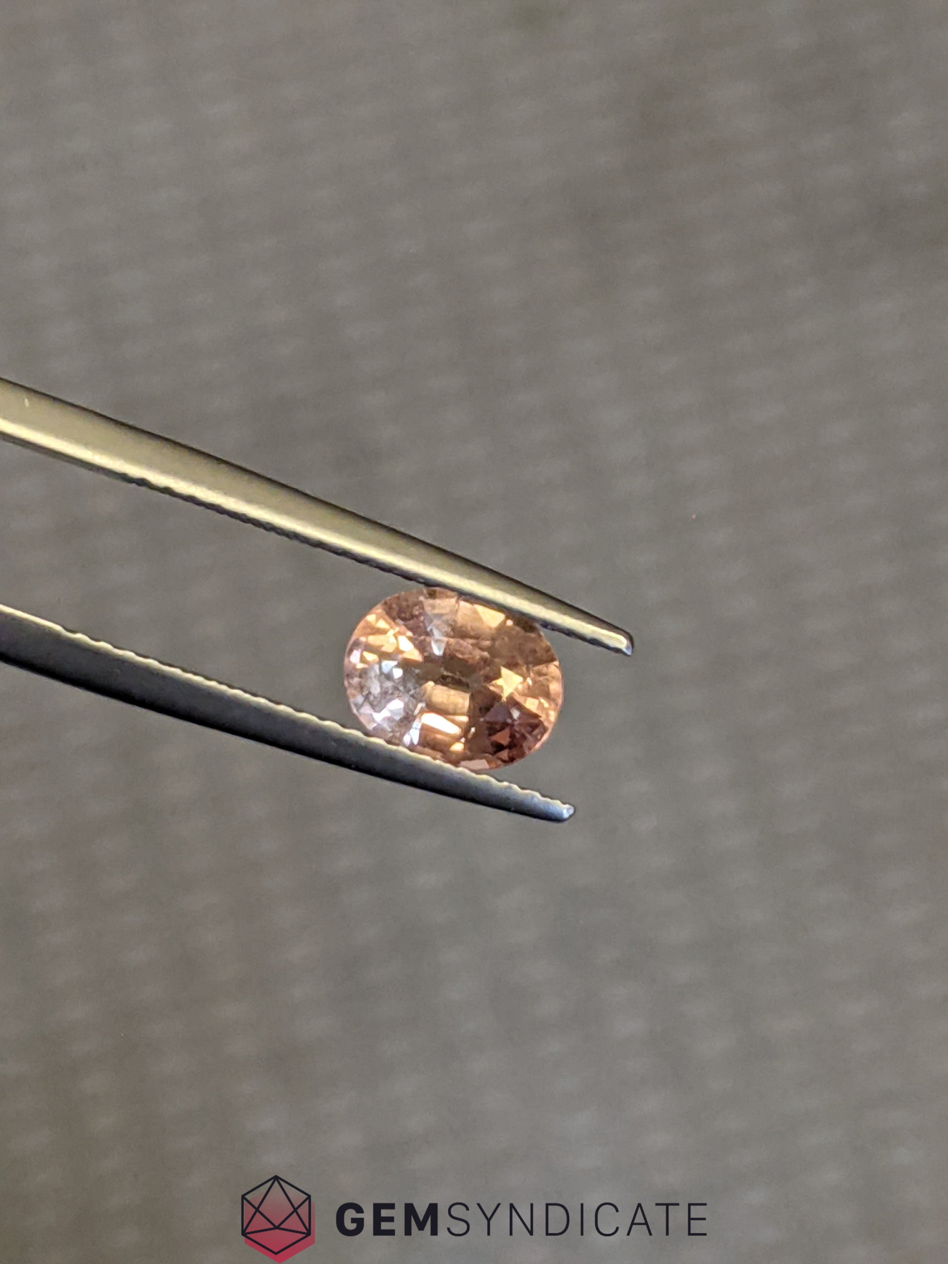 Lovely Oval Peach Sapphire 1.62ct