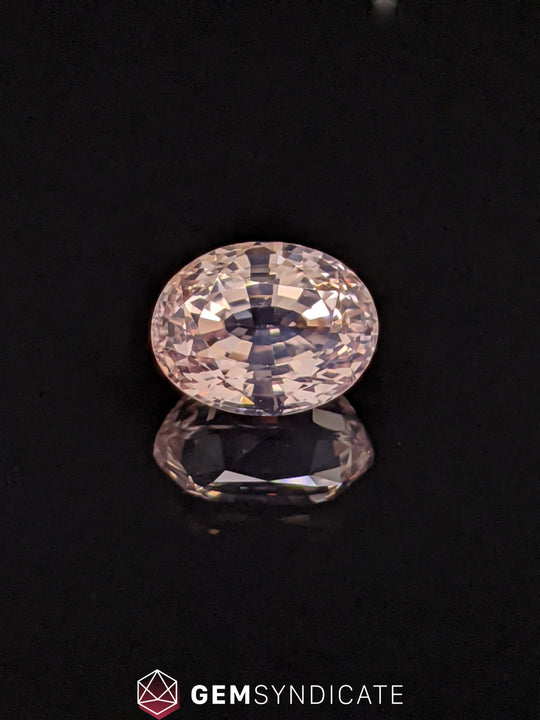 Magnificent Oval Peach Sapphire 3.21ct