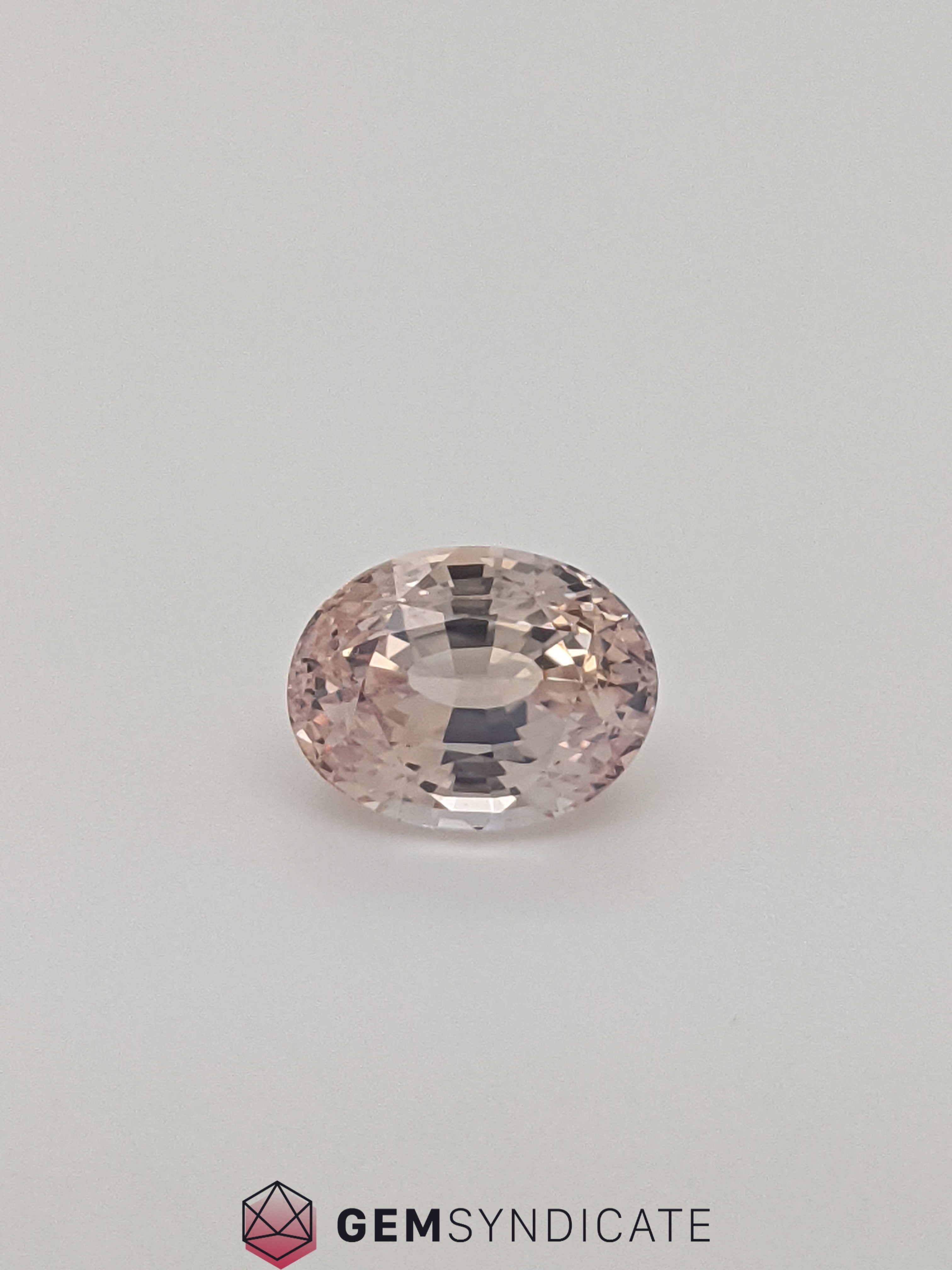 Magnificent Oval Peach Sapphire 3.21ct