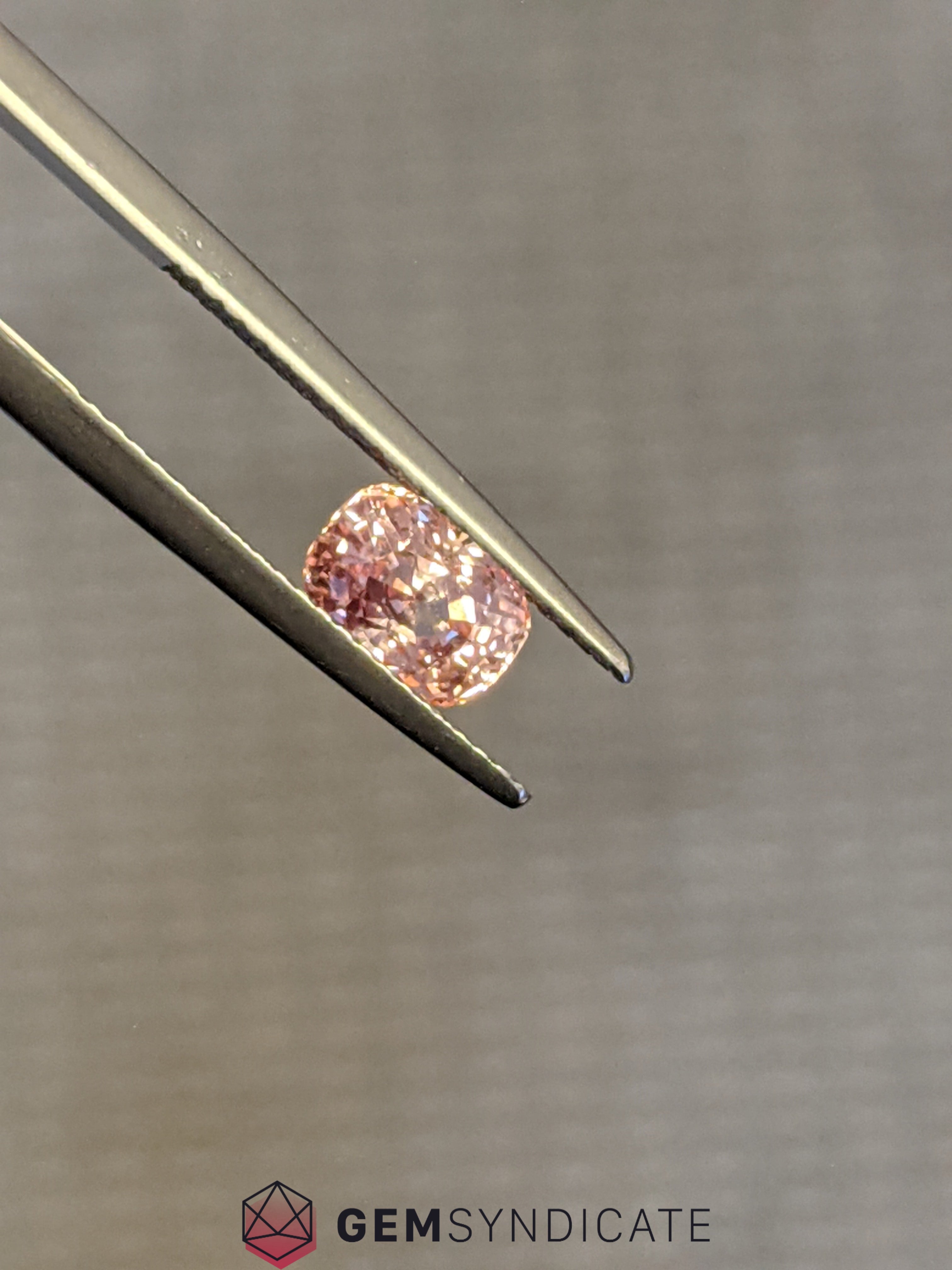 Splendid Cushion Padparasha Peach Sapphire 1.54ct