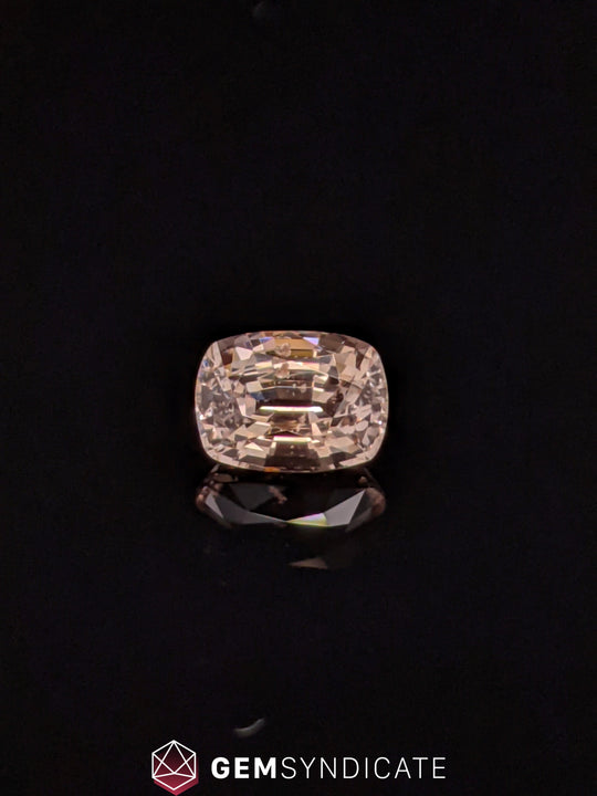 Excellent Cushion Peach Sapphire 1.24ct