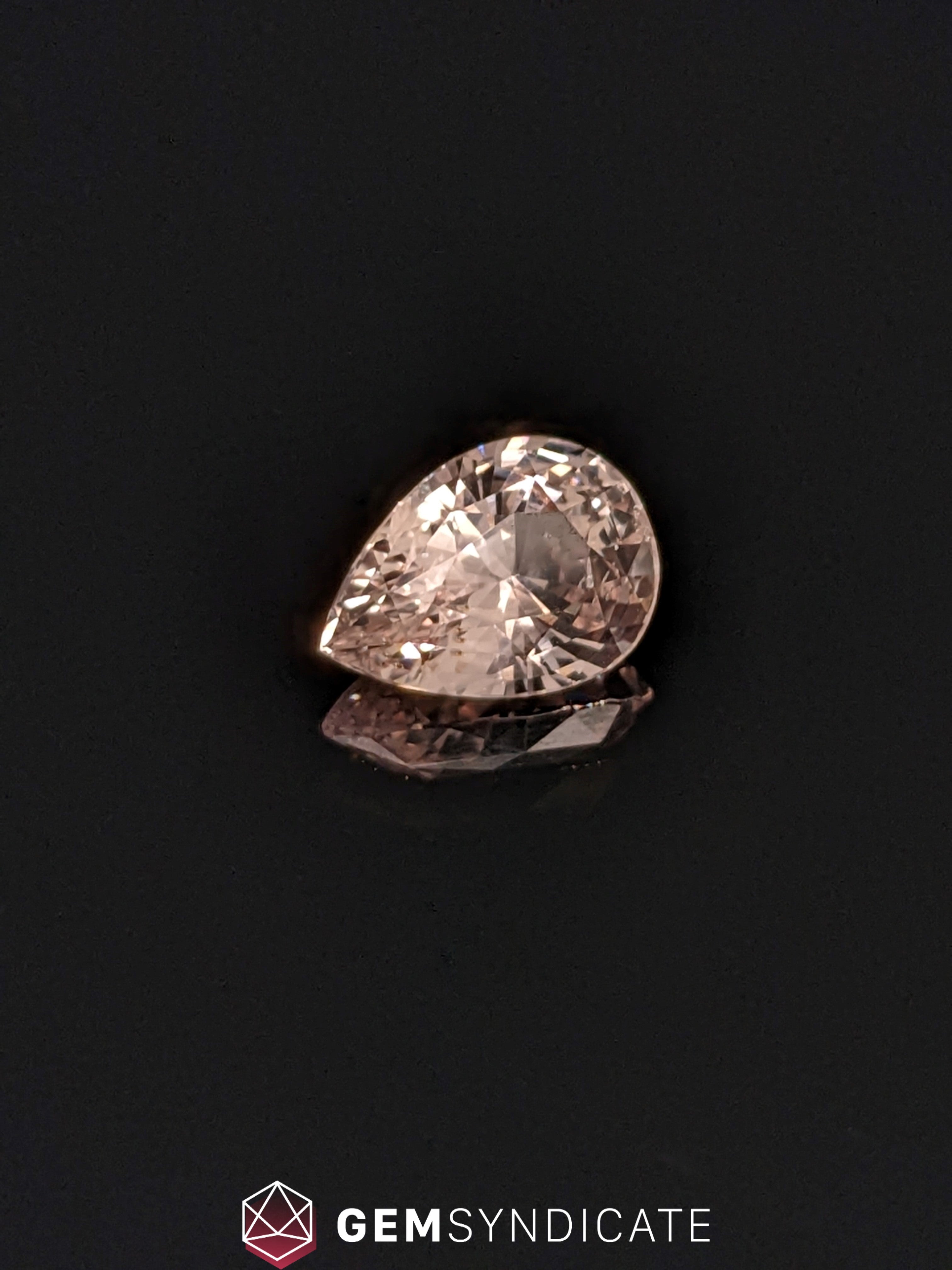 Regal Pear Shape Peach Sapphire 2.07ct