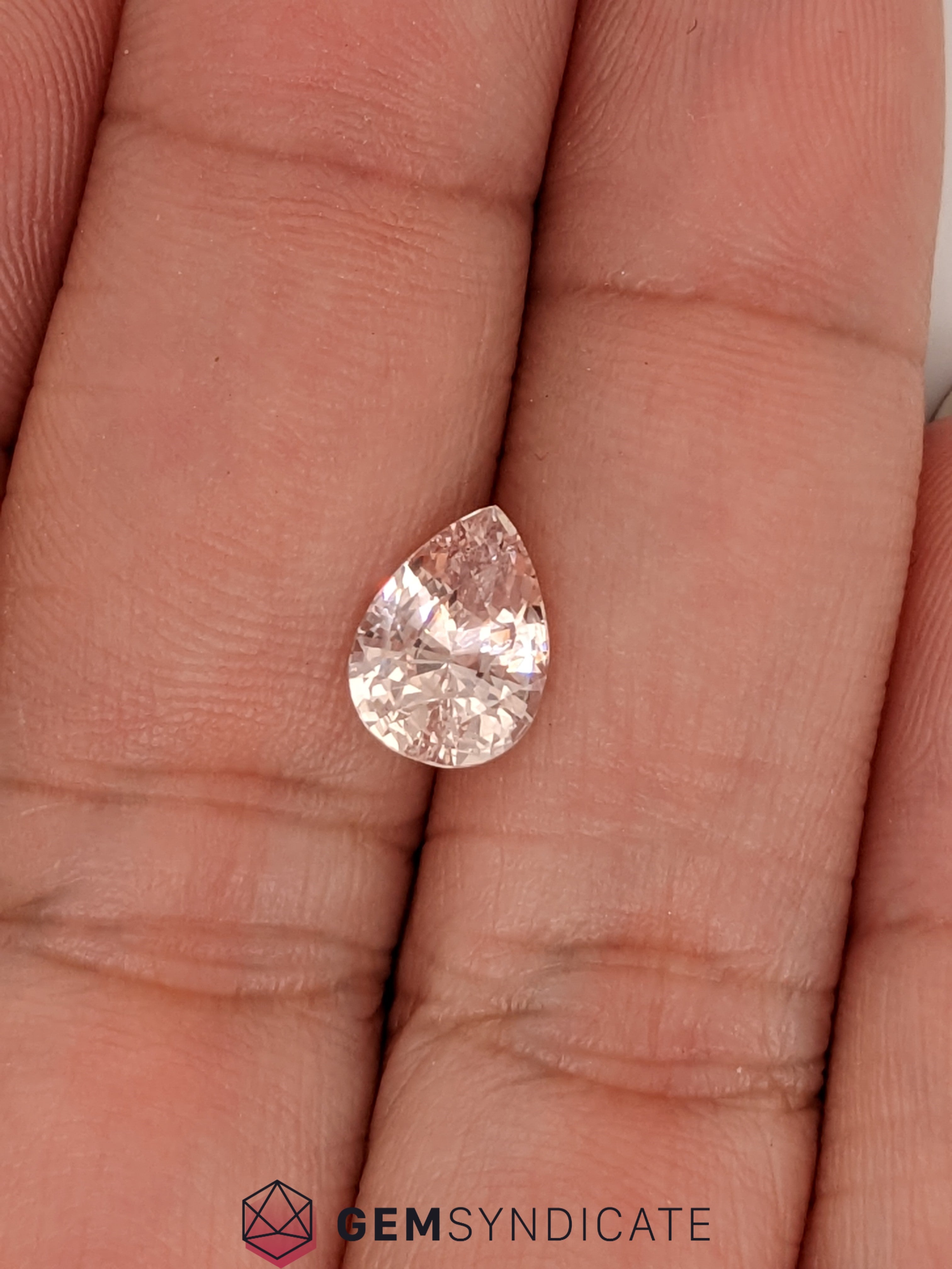 Regal Pear Shape Peach Sapphire 2.07ct