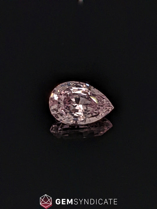 Heavenly Pear Shape Peach Sapphire 3.15ct