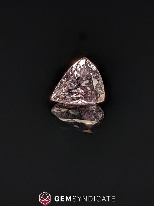 Breathtaking Triangle Peach Sapphire 2.85ct