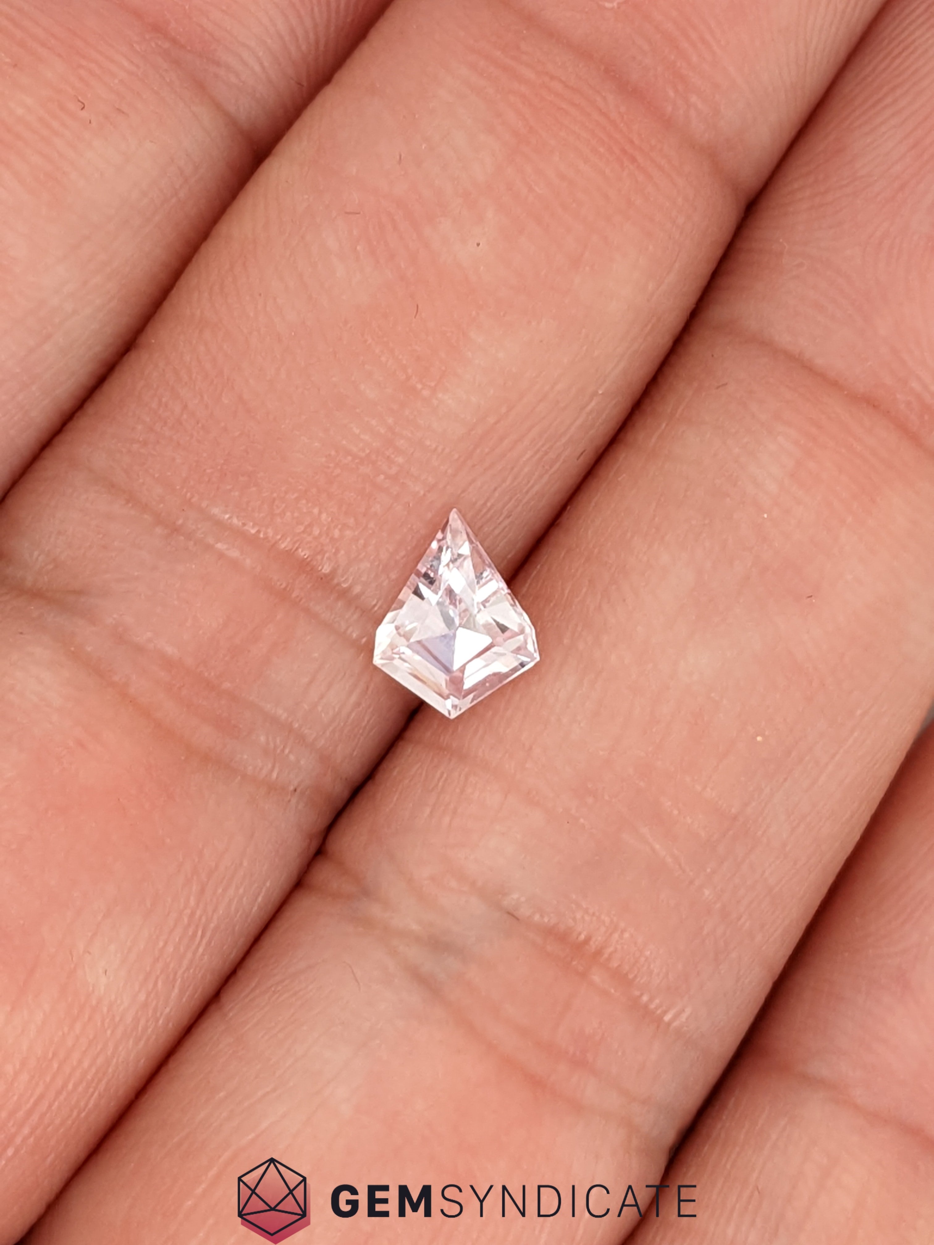 Intriguing Kite Shape Peach Sapphire 0.94ct