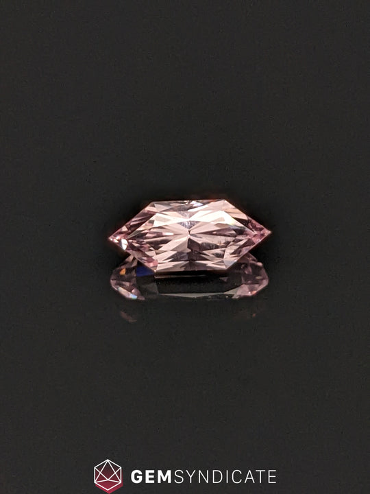 Bold Elongated Hexagon Peach Sapphire 1.54ct