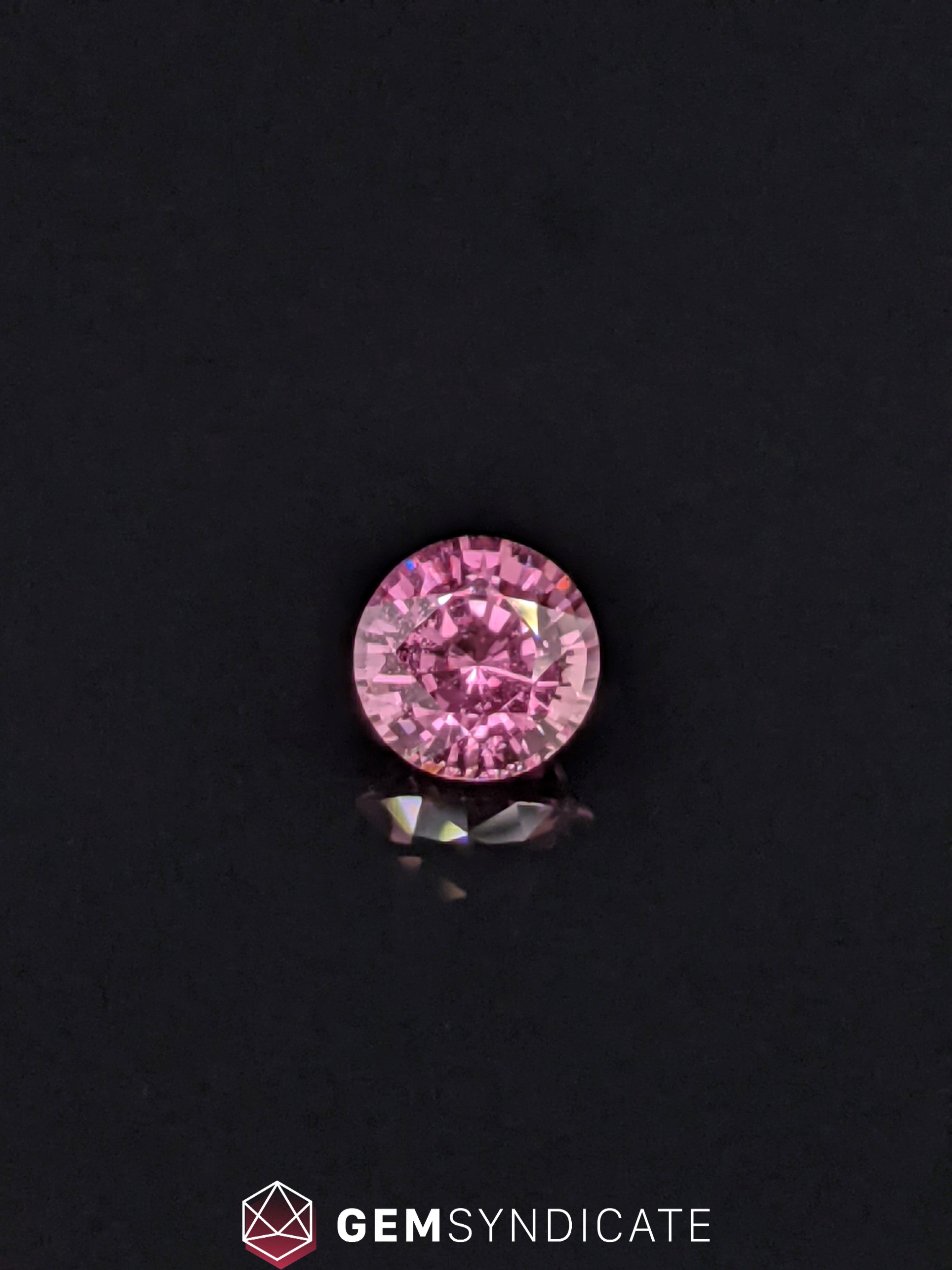 Beautiful Round Pink Sapphire 1.28ct