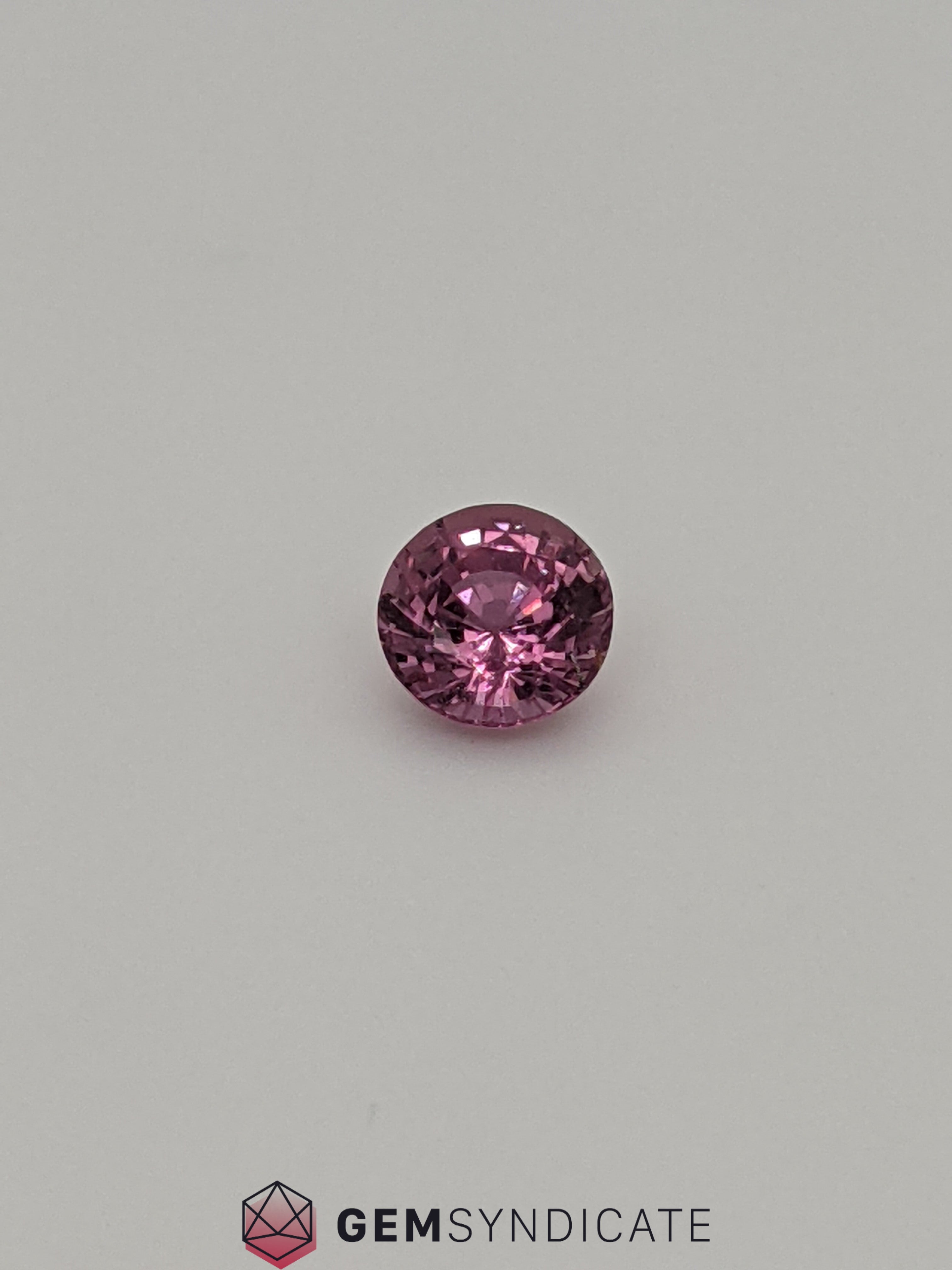 Beautiful Round Pink Sapphire 1.28ct