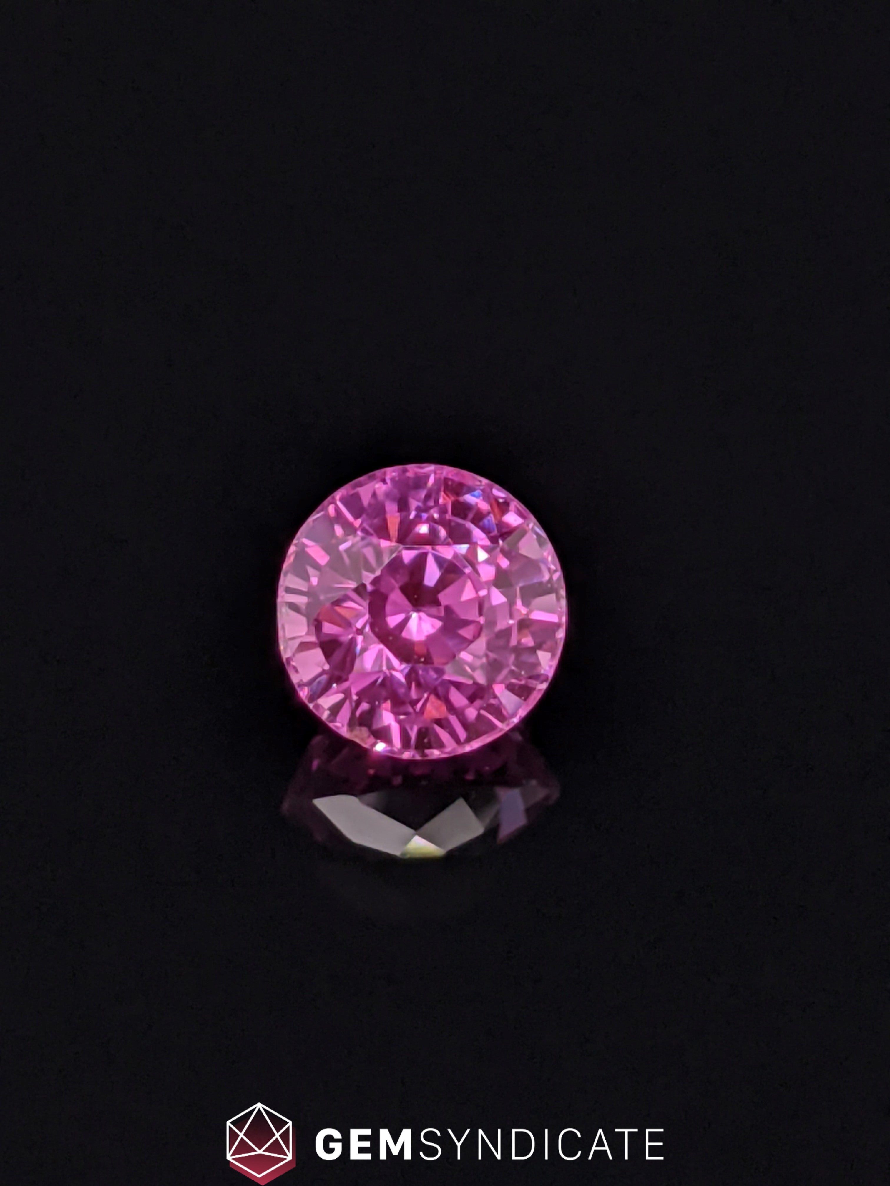 Gorgeous Round Pink Sapphire 1.82ct