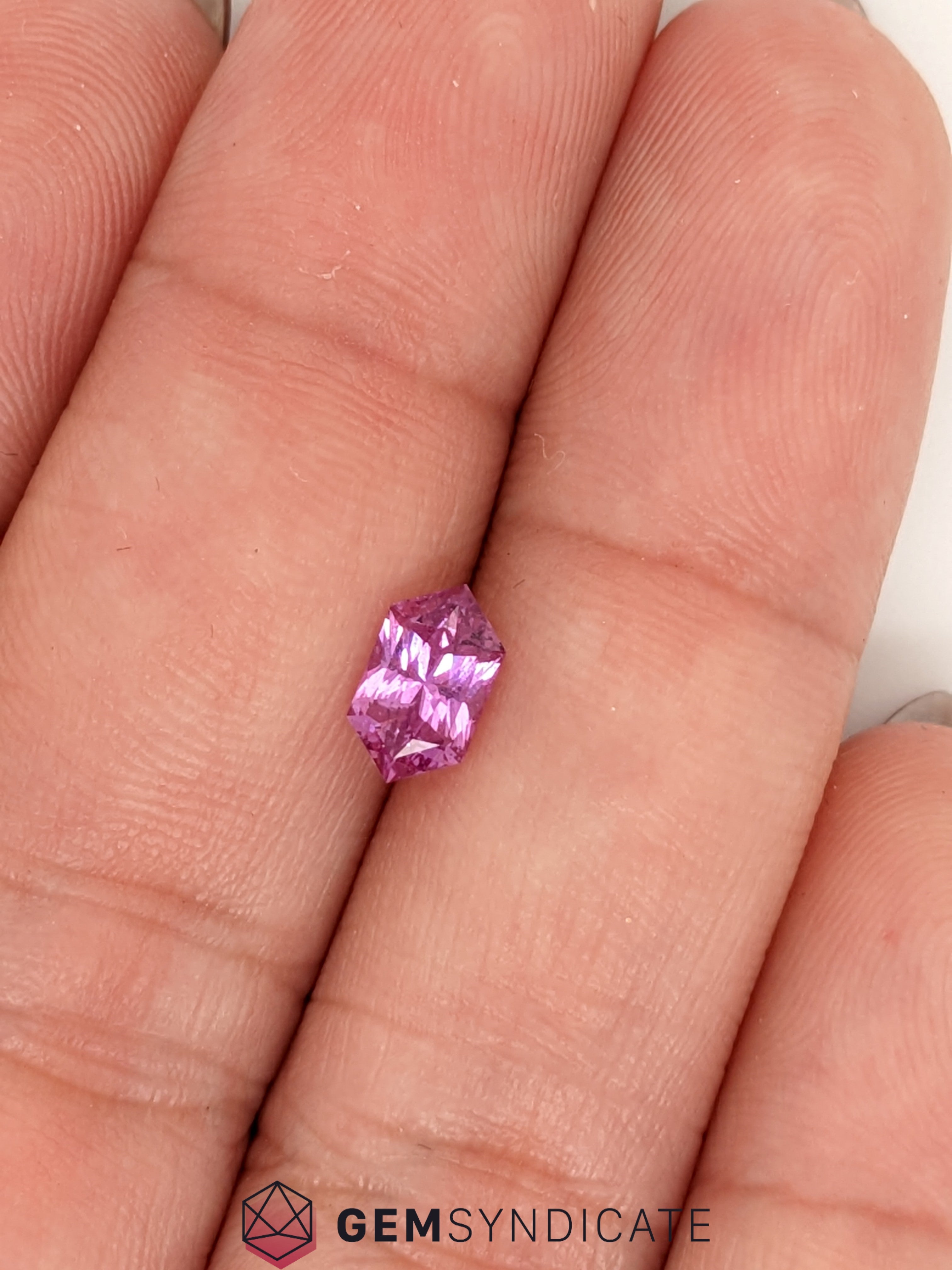 Bold Elongated Hexagon Pink Sapphire 1.05ct