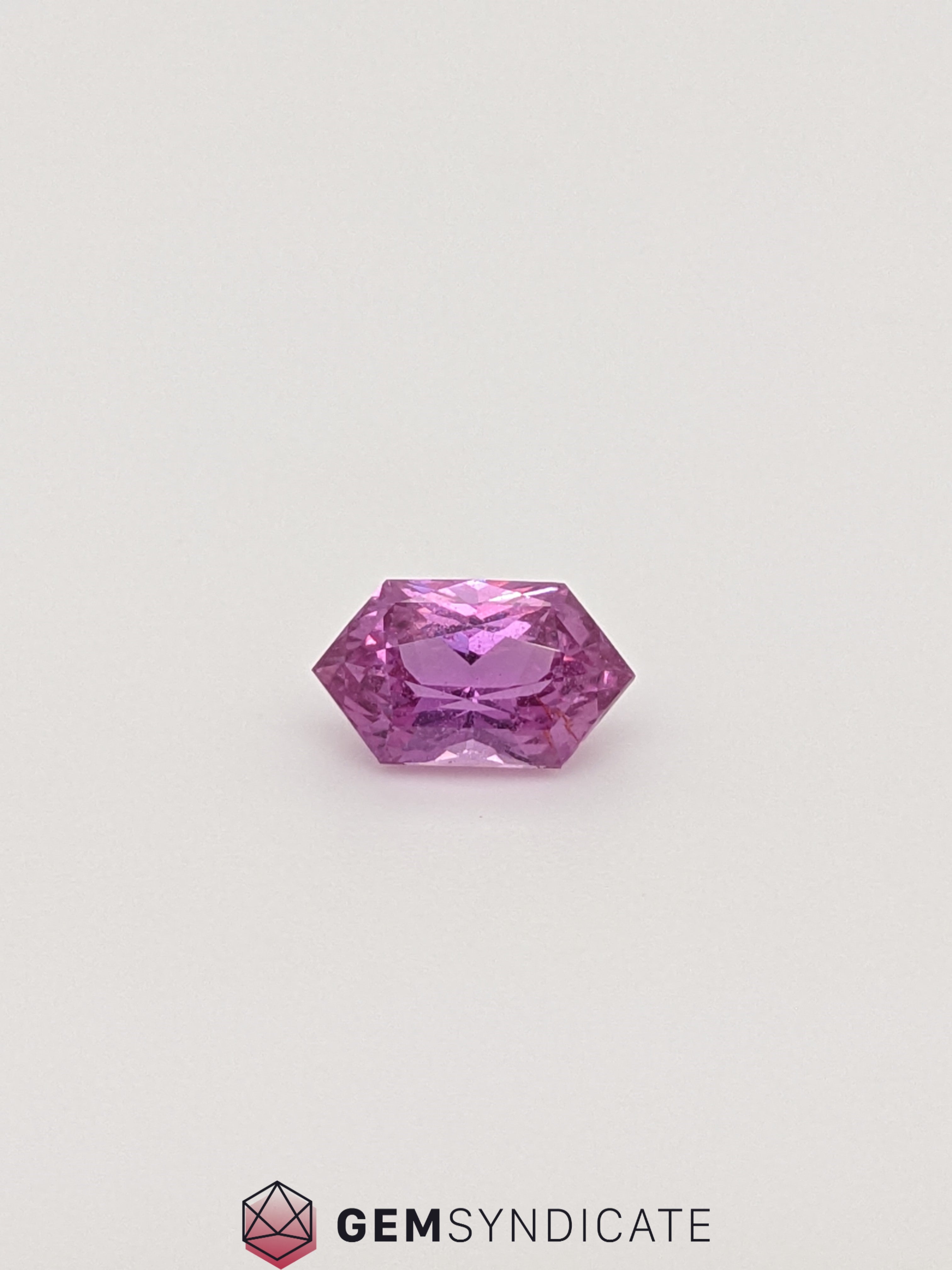 Bold Elongated Hexagon Pink Sapphire 1.05ct