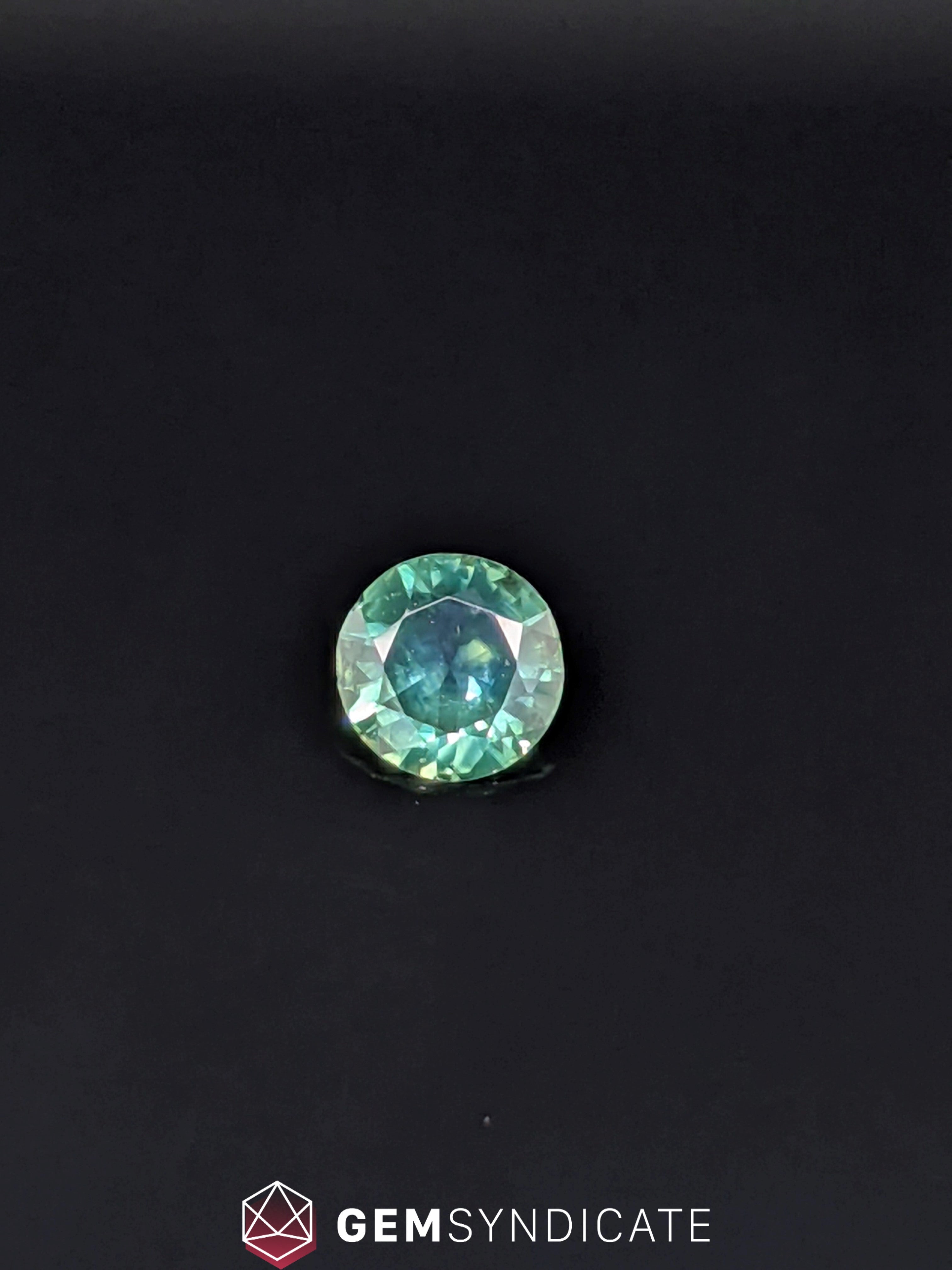 Engaging Round Teal Sapphire 0.73ct