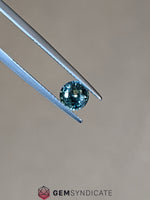 Load image into Gallery viewer, Modern Round Teal Sapphire 1.19ct
