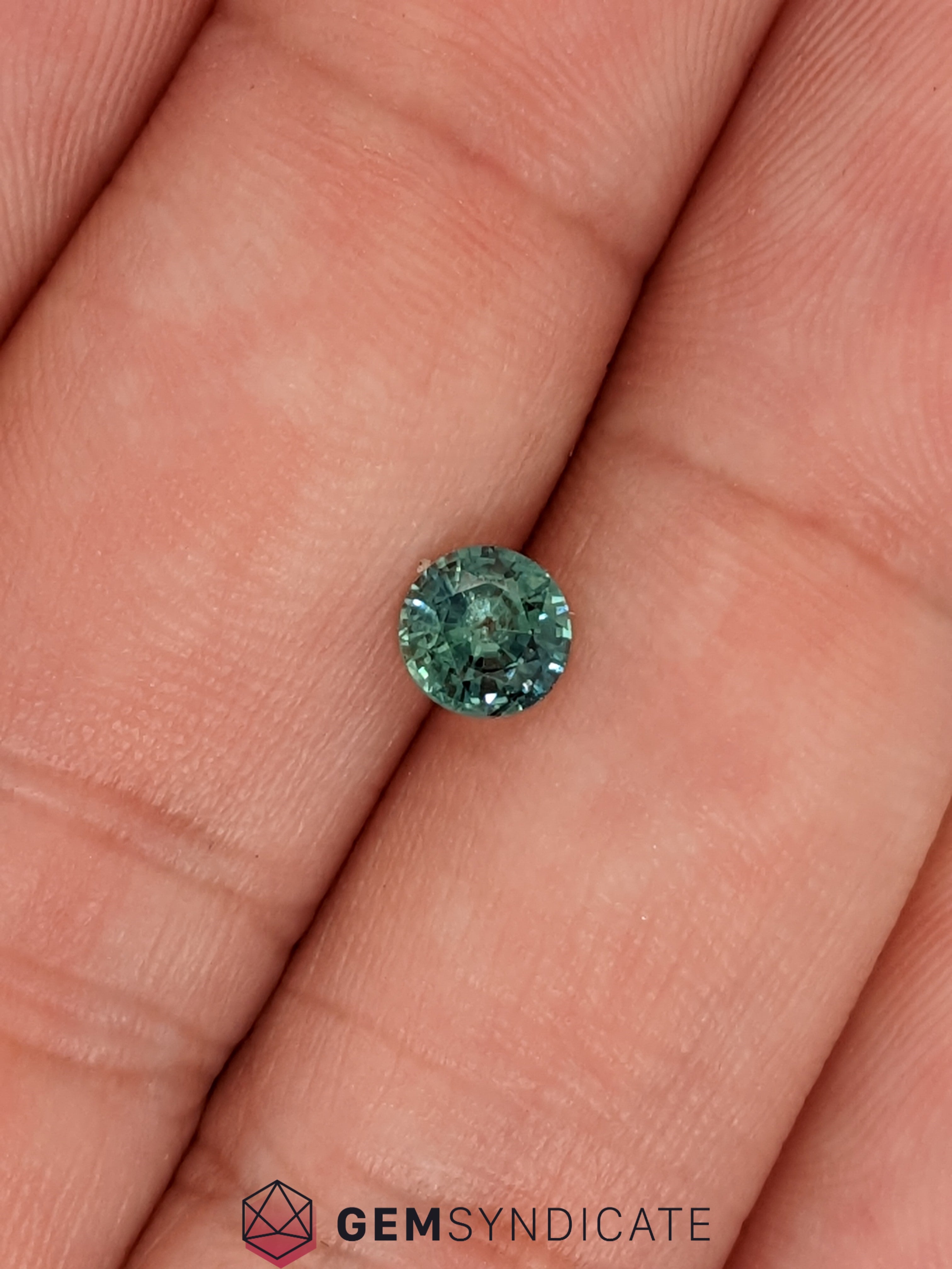 Flirty Round Teal Sapphire 0.67ct