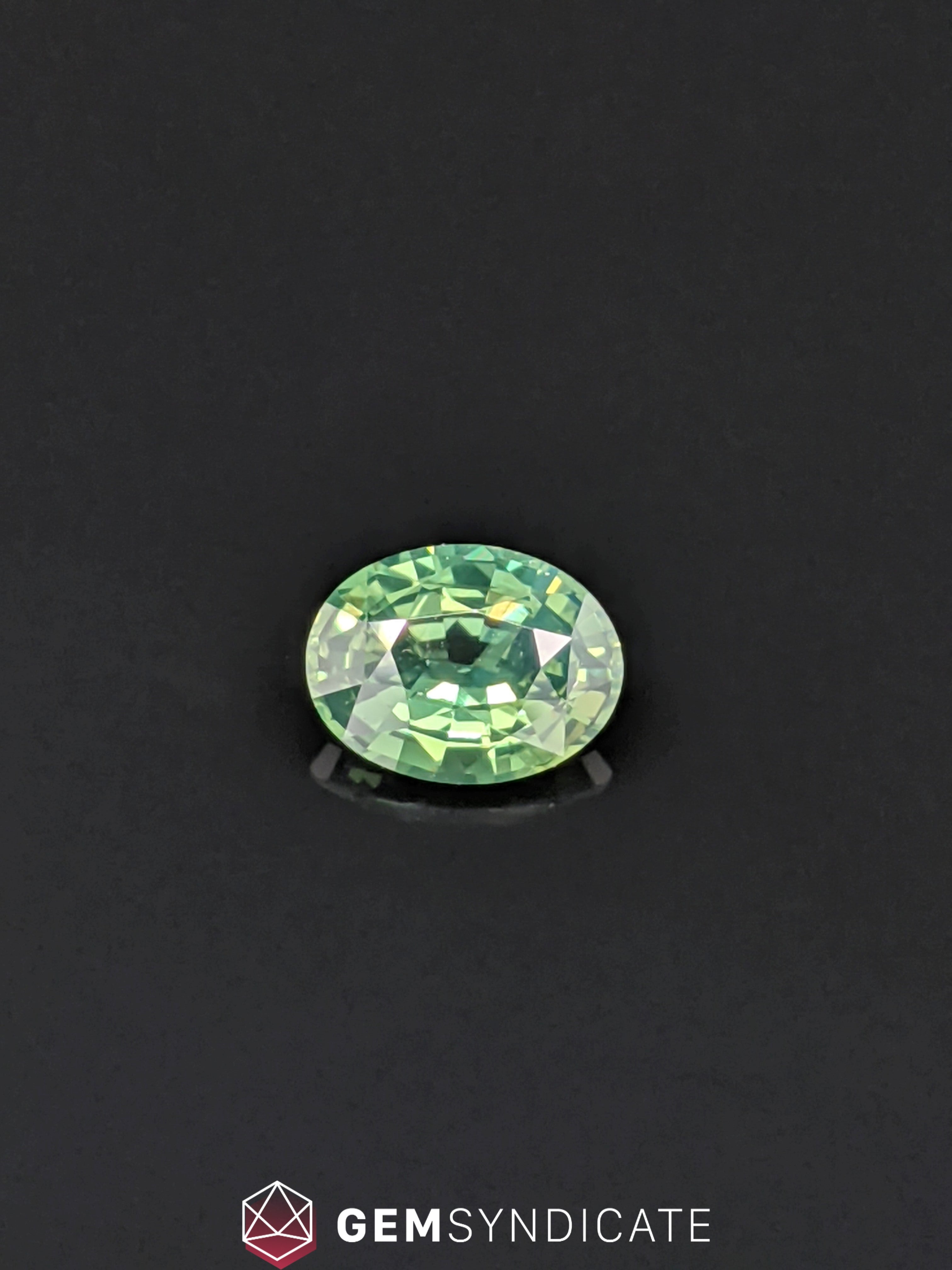 Radiant Oval Teal Sapphire 1.56ct