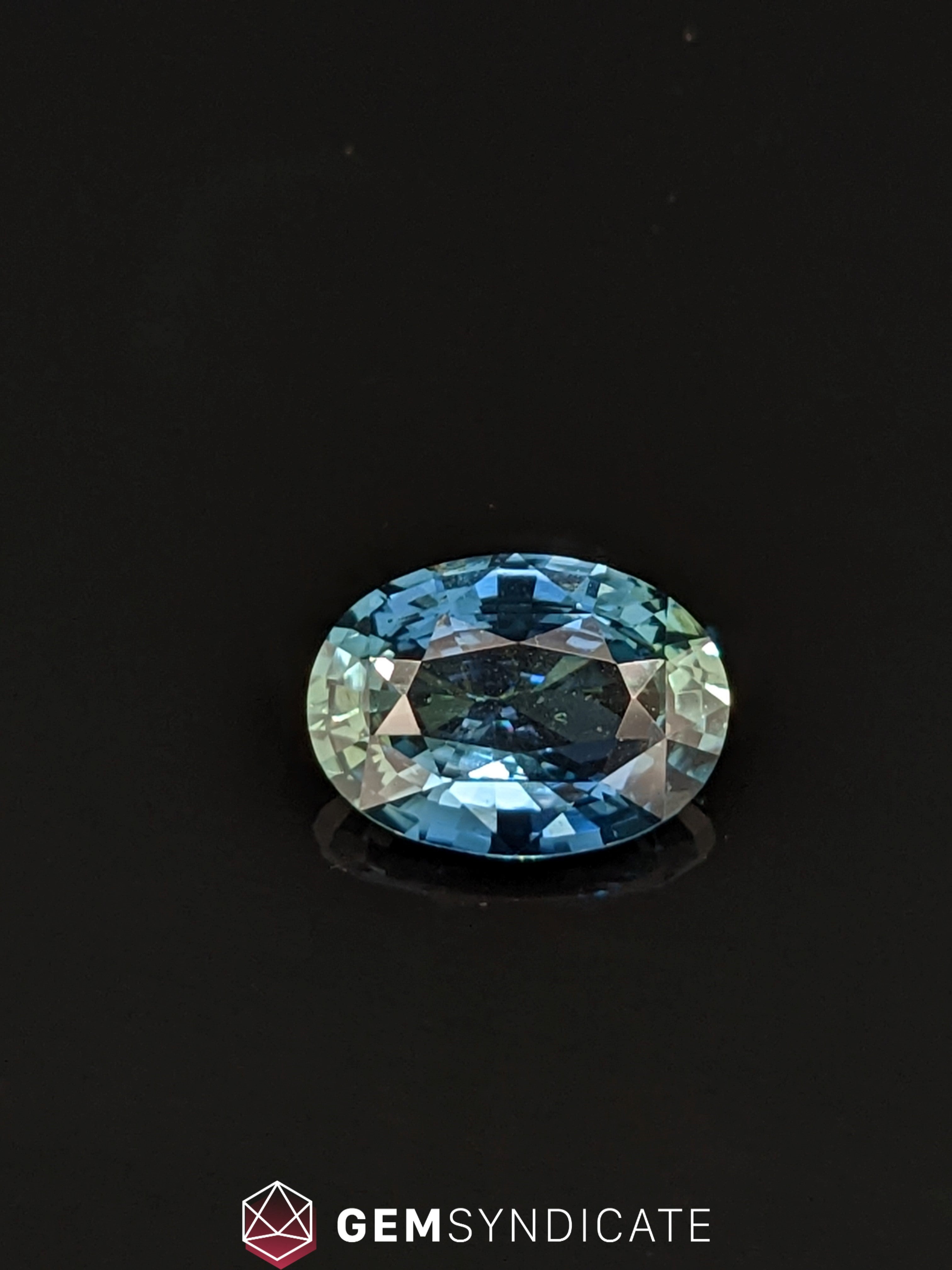 Commanding Oval Teal Sapphire 3.02ct