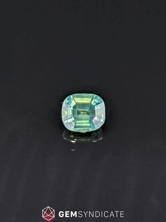 Stylish Cushion Teal Sapphire 1.95ct