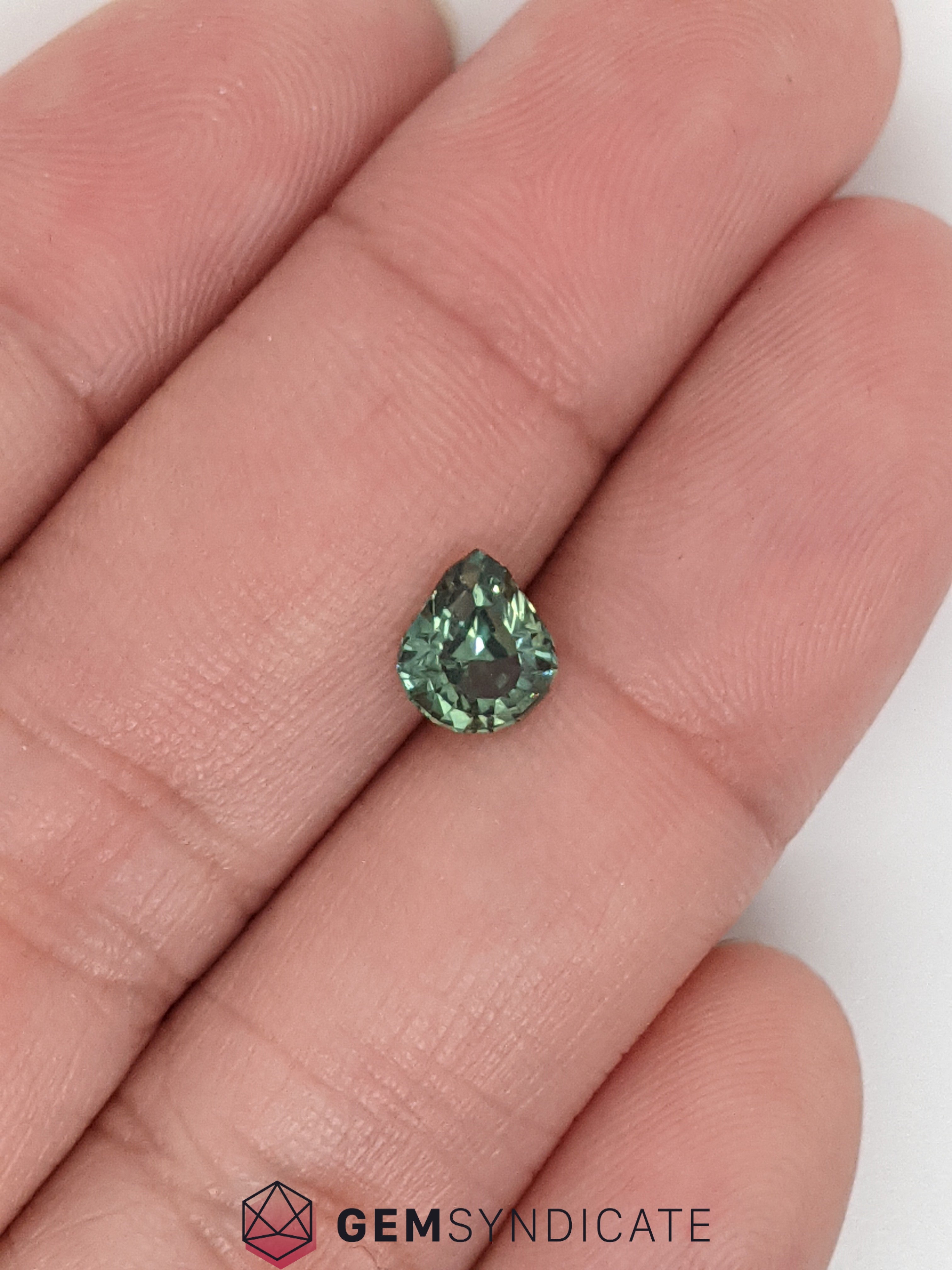 Dazzling Pear Shape Teal Sapphire 1.35ct