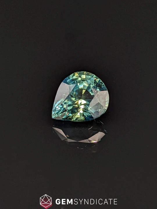 Amazing Pear Shape Teal Sapphire 2.89ct