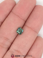 Load image into Gallery viewer, Sensational Emerald Cut Teal Sapphire 0.97ct
