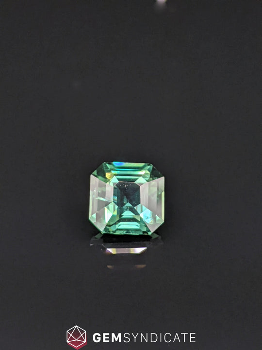 Irresistible Asscher Cut Teal Sapphire 1.84ct