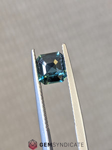 Irresistible Asscher Cut Teal Sapphire 1.84ct