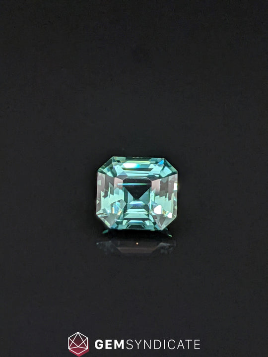 Supreme Emerald Cut Teal Sapphire 1.97ct