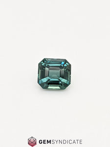 Supreme Emerald Cut Teal Sapphire 1.97ct