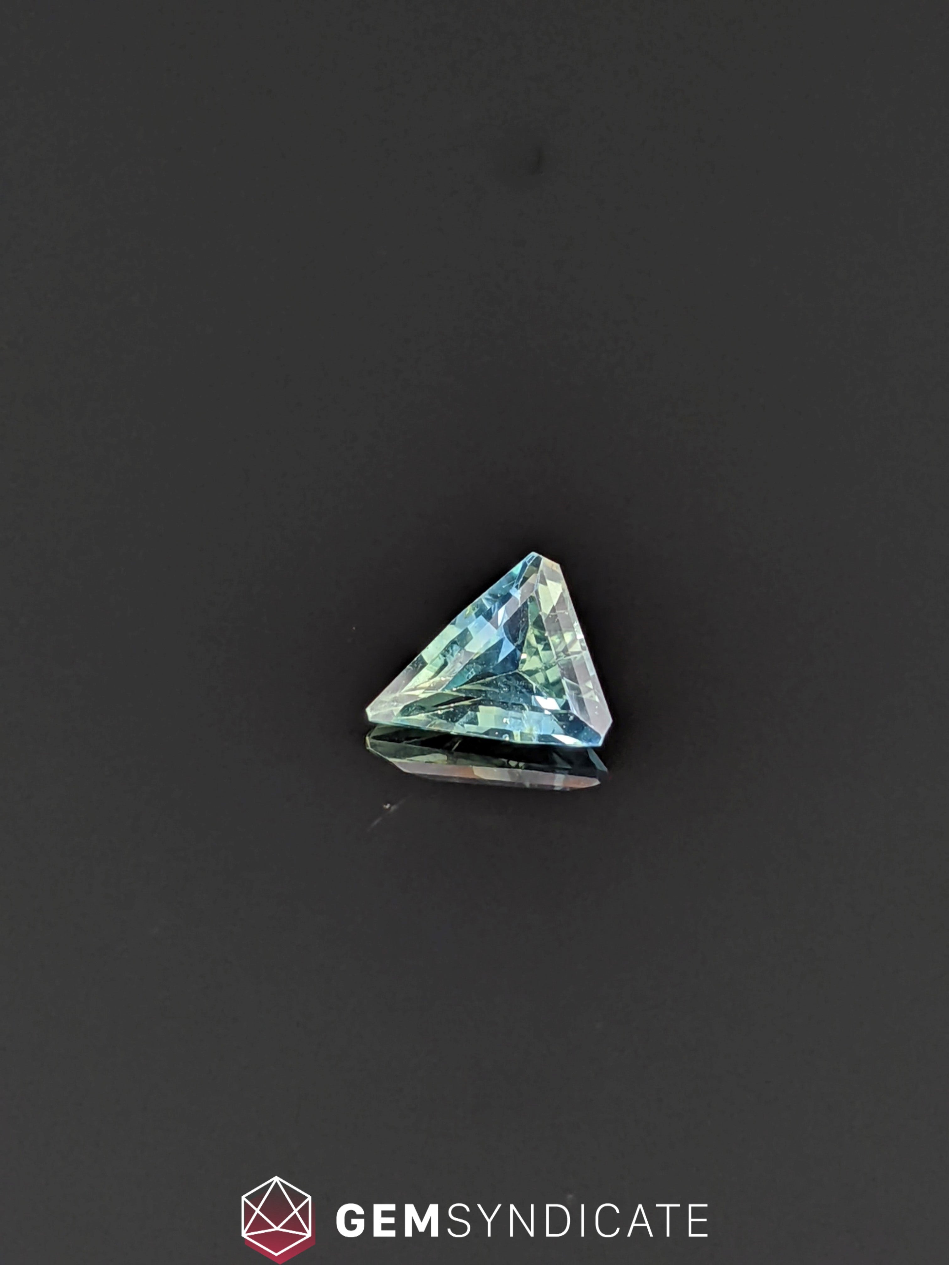 Glamorous Triangle Teal Sapphire 1.06ct