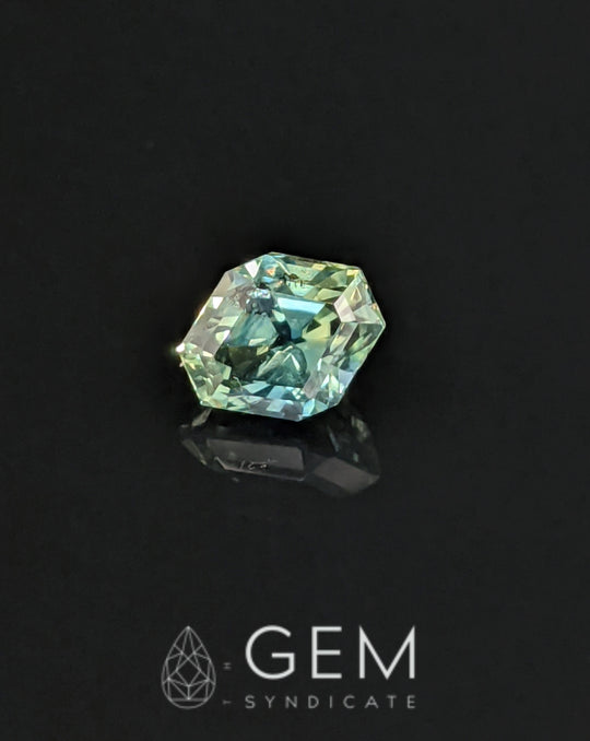 Modern Fancy Shape Teal Sapphire 1.55ct