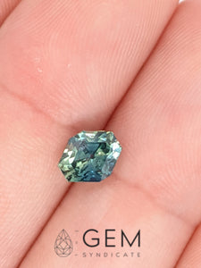 Modern Fancy Shape Teal Sapphire 1.55ct