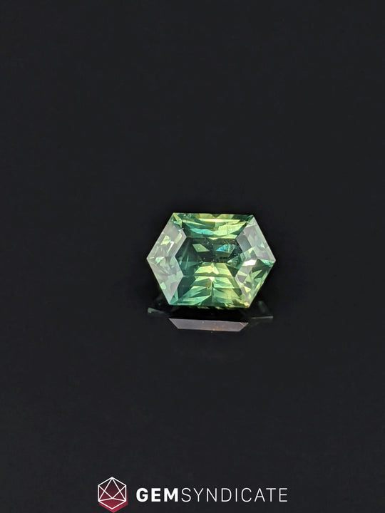 Stylish Elongated Hexagon Teal Sapphire 1.18ct