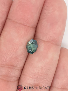 Spectacular Fancy Shape Teal Sapphire 1.21ct