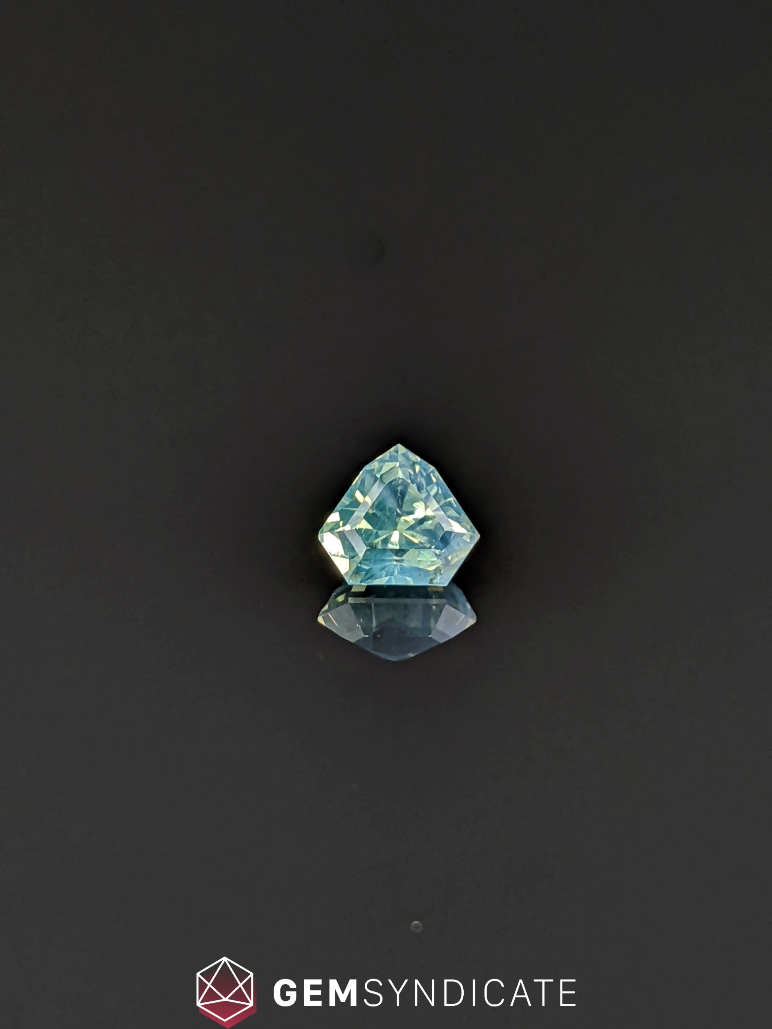 Alluring Shield Shape Teal Sapphire 1.09ct