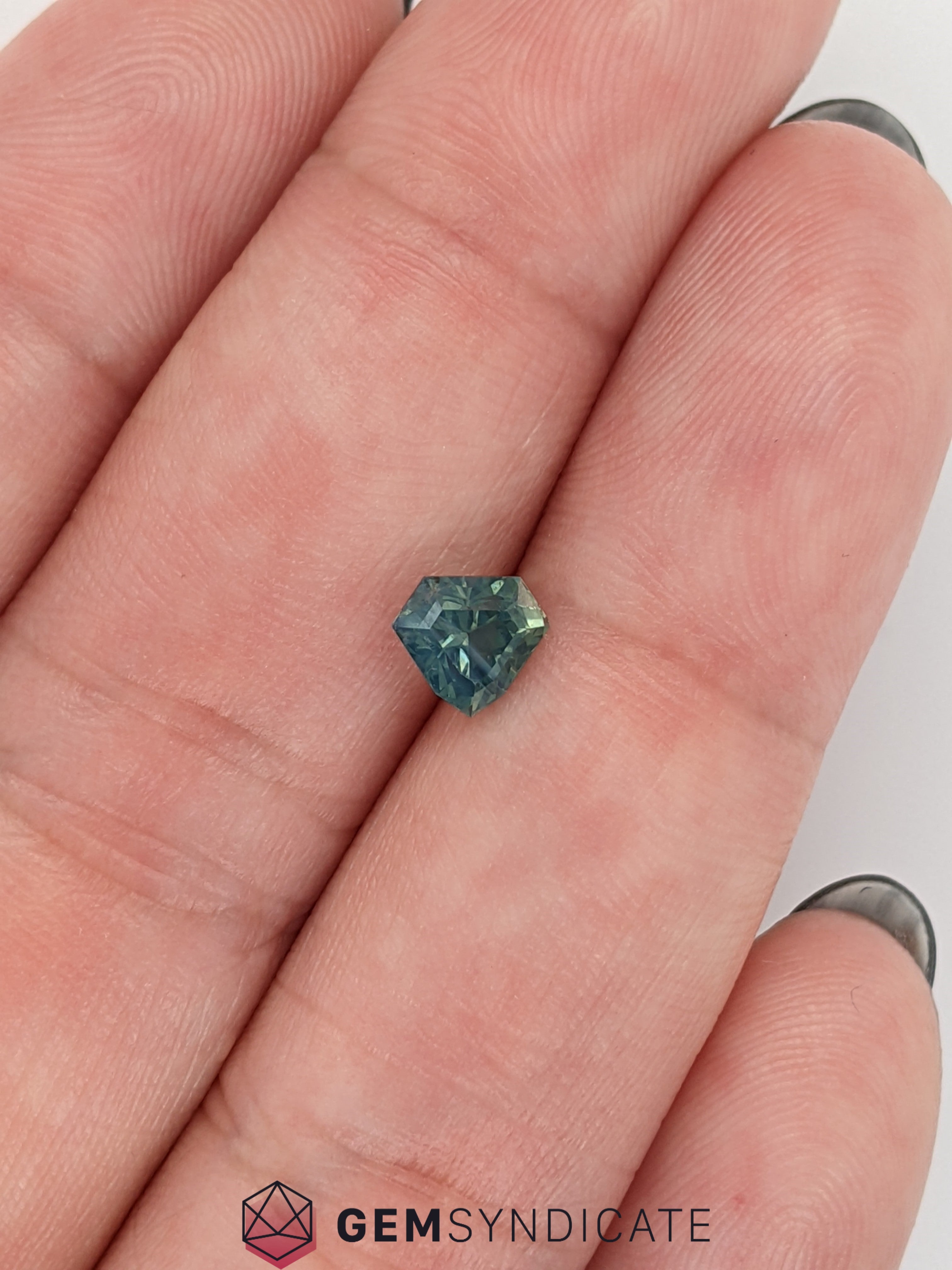 Alluring Shield Shape Teal Sapphire 1.09ct