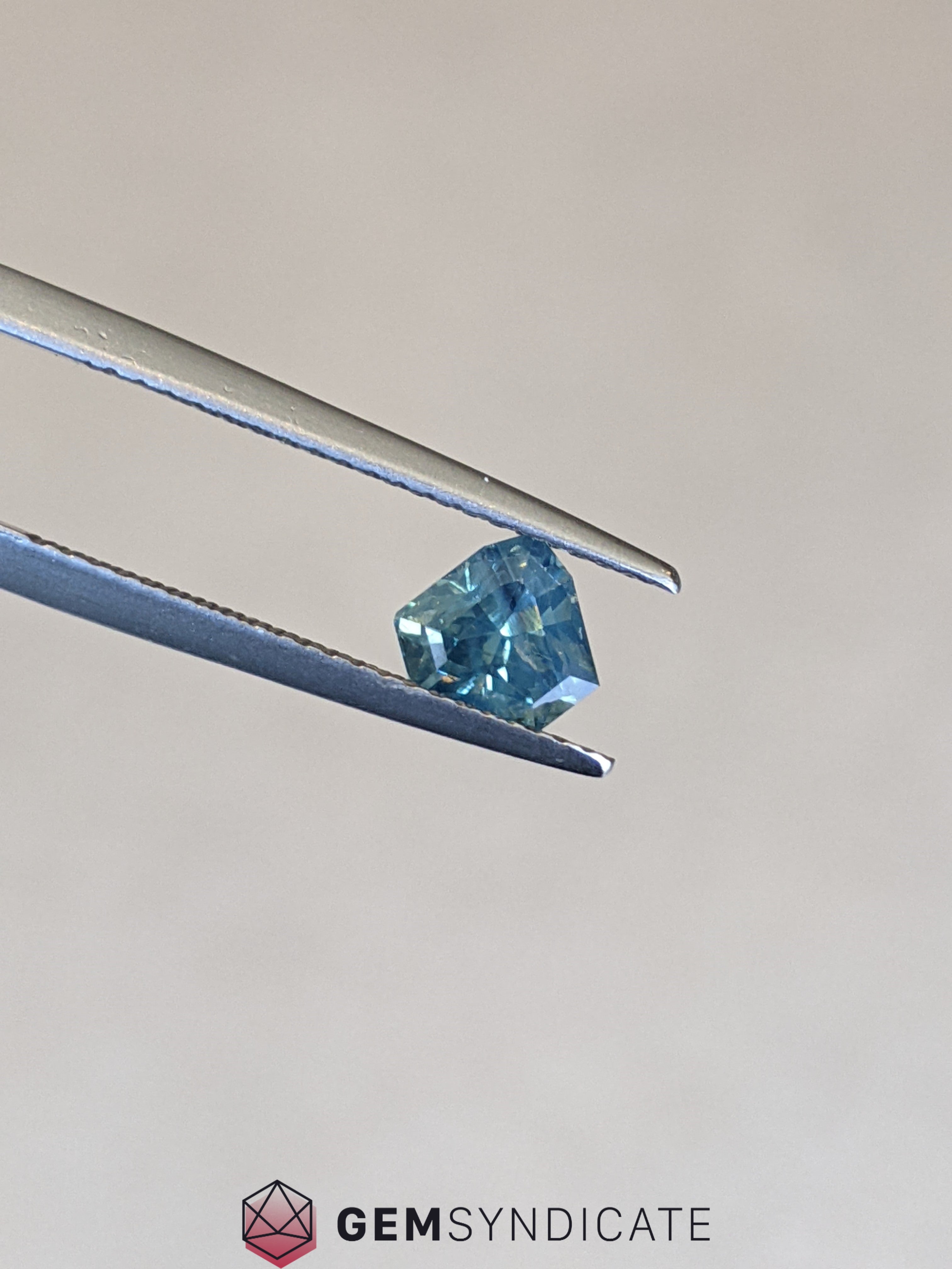 Alluring Shield Shape Teal Sapphire 1.09ct