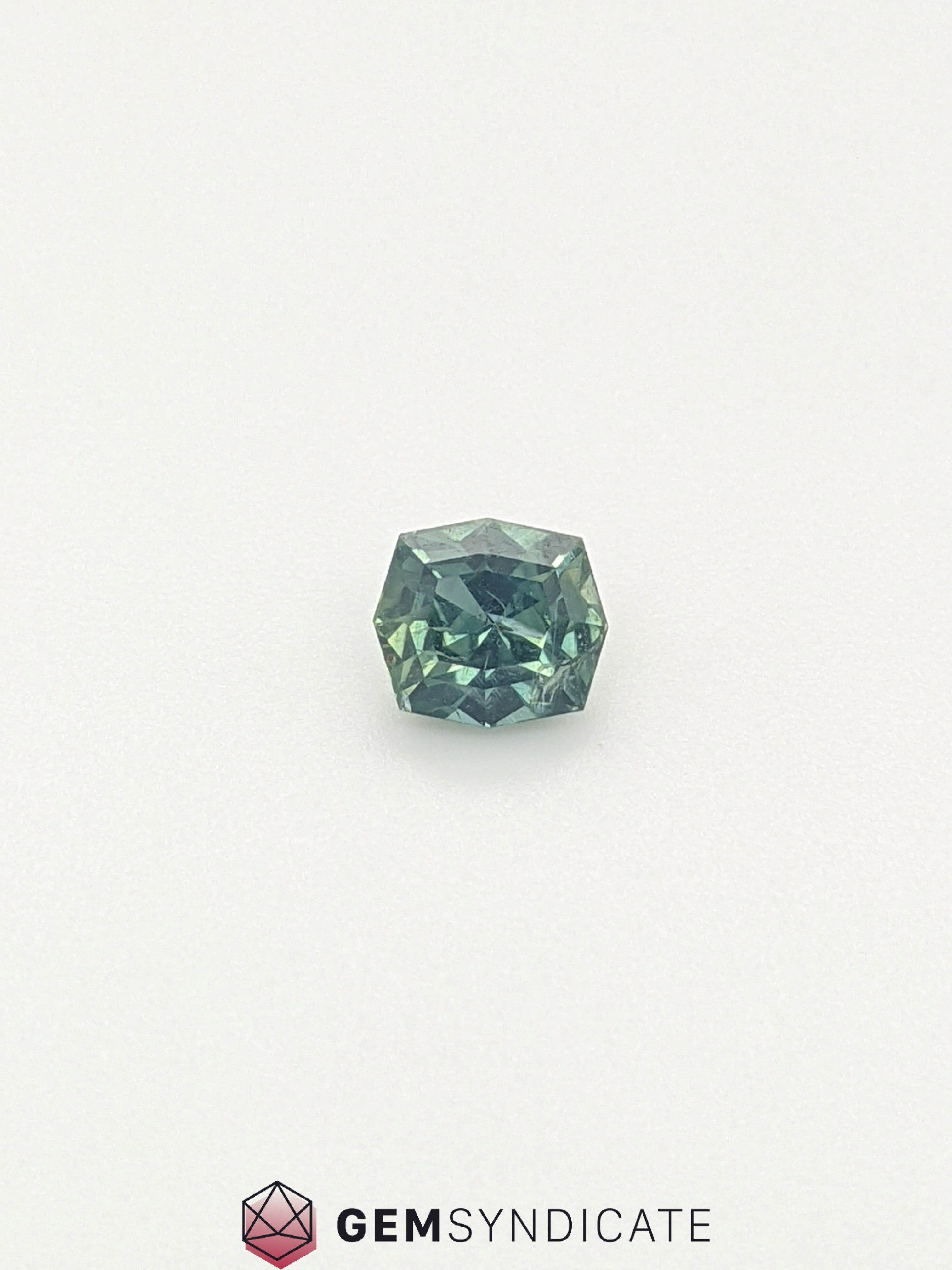 Stylish Fancy Cut Teal Sapphire 1.18ct