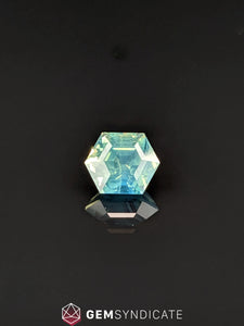 Unique Elongated Hexagon Teal Sapphire 1.53ct