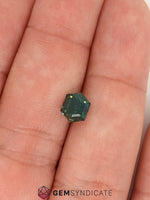 Load image into Gallery viewer, Unique Elongated Hexagon Teal Sapphire 1.53ct
